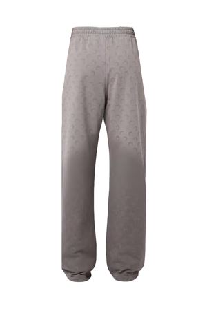 Pantaloni sportivi goffrati in cotone grigio MARINE SERRE | UPA052ACJER0073GR90